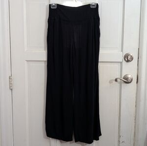 Elegant Black Women's Crepe Pants